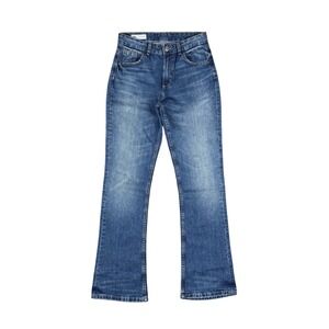 Zara Women's Bootcut Flare Jeans Size 4 Blue Denim High Rise 100% Cotton